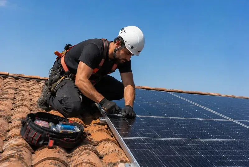 Maintenance et monitoring de panneaux solaires à Caumont-sur-Durance